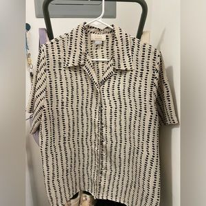 Thrifted Blouse with Shoulder Pads